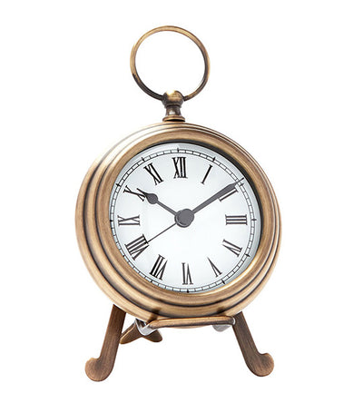 Pottery Barn Pocket Watch Clocks - Brass Finish
