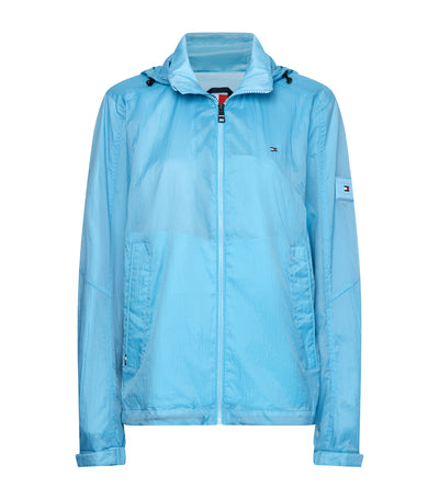 WCC Packable Lightweight Hooded Jacket Columbia Blue