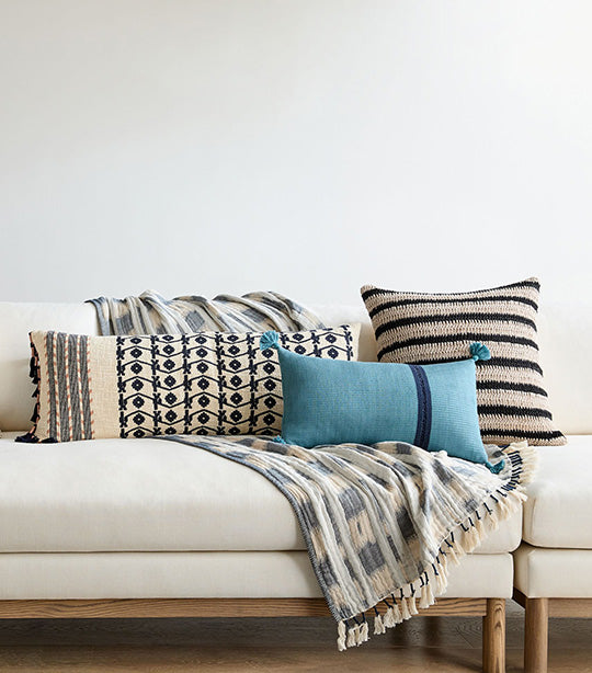 west elm Silk Mono Stripe Pillow Cover