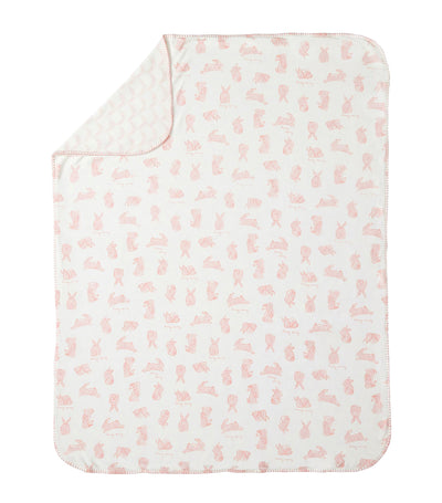 Bunny Pima Cotton Blanket - Pink