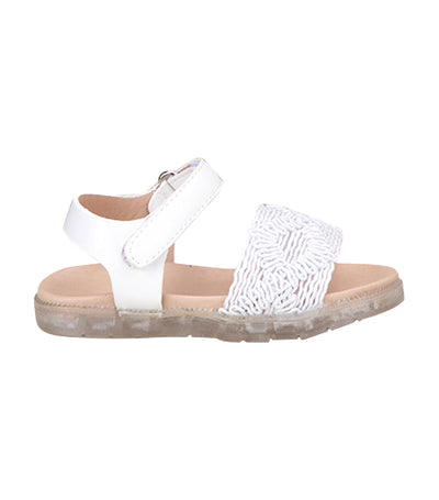 Bina Kids Sandals for Girls - White
