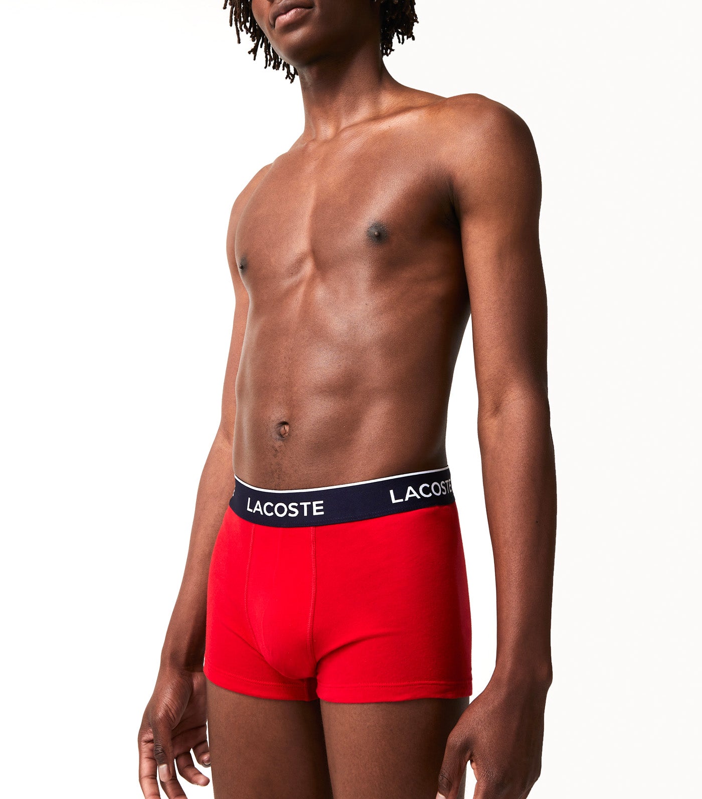 Pack of 3 Casual Boxer Briefs Navy Blue/Red-Methylene