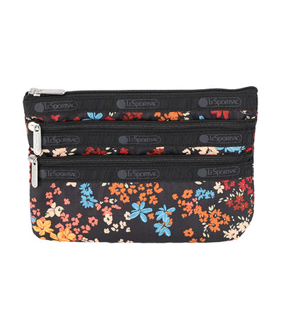 3-Zip Cosmetic Floral Spice
