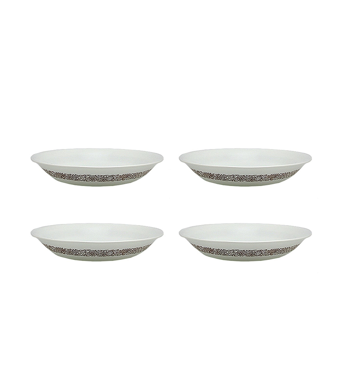 Corelle 4-Piece Soup Plate Set - Woodland Brown