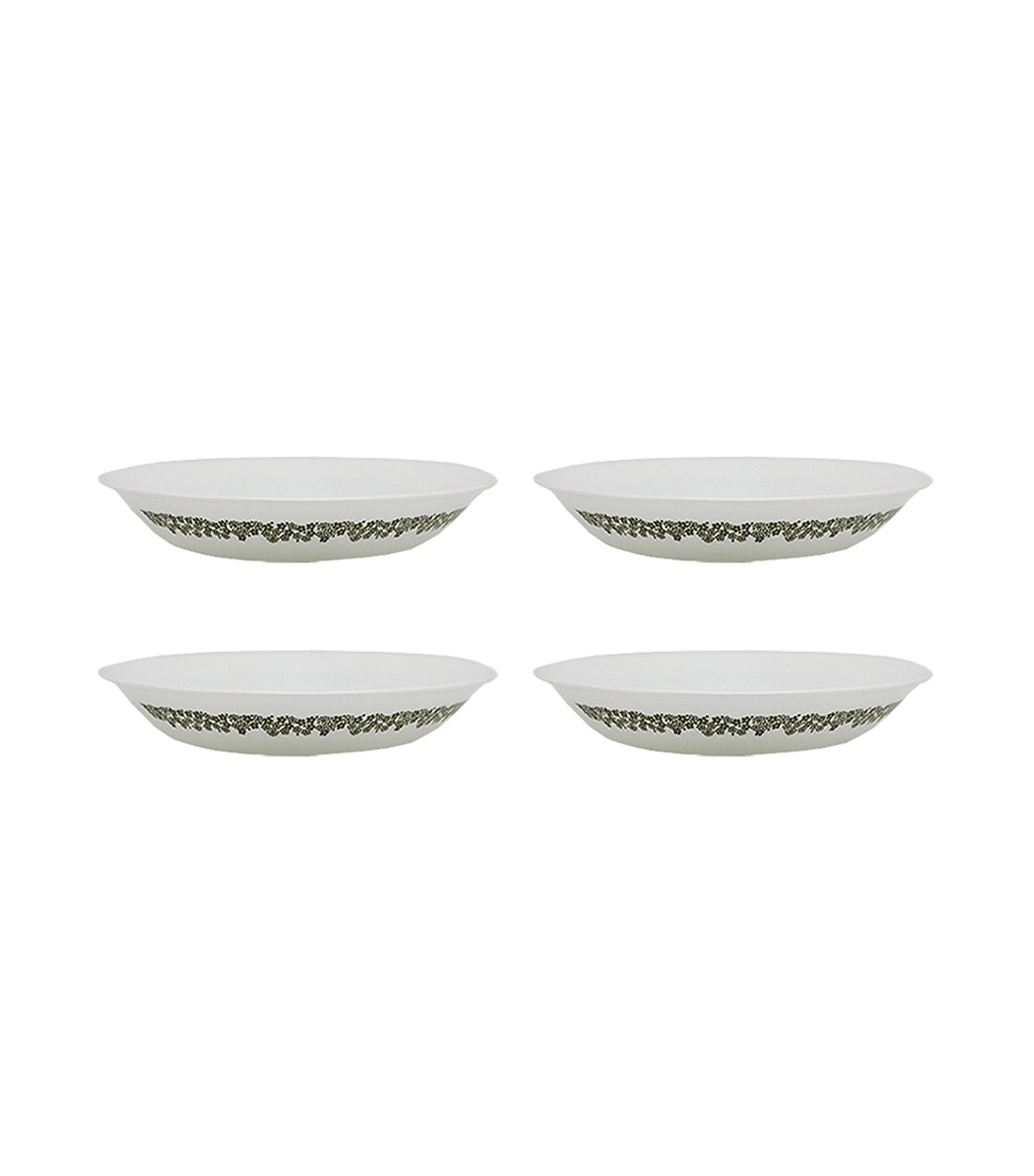 Corelle 4-Piece Soup Plate Set - Spring Blosson Green