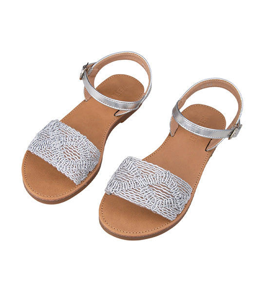 Brielle Kids Sandals for Girls - Silver