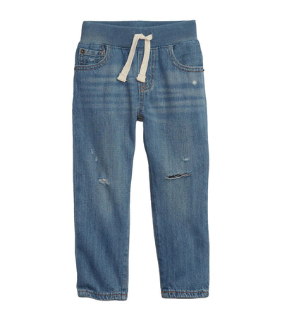 Gap Kids Toddler Pull-On Slim Jeans with Washwell - Medium Destroy