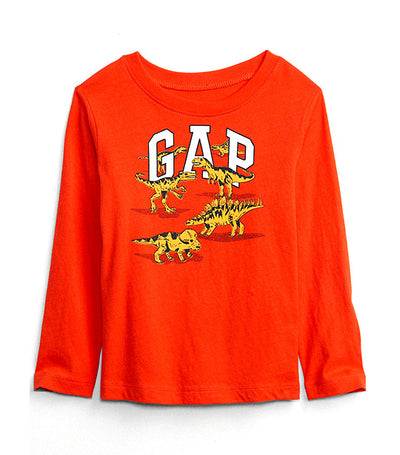 Gap Kids Toddler Logo T-Shirt - New Dark Orange