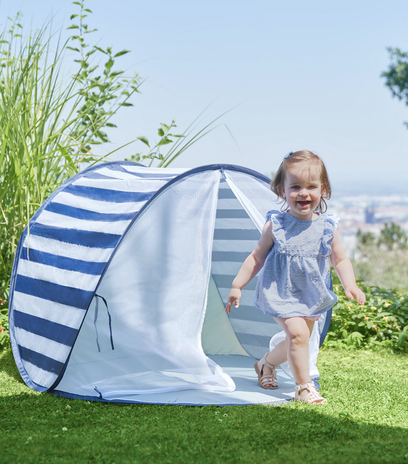 High Protection Anti-UV SPF 50+ Tent for Baby - Marinière