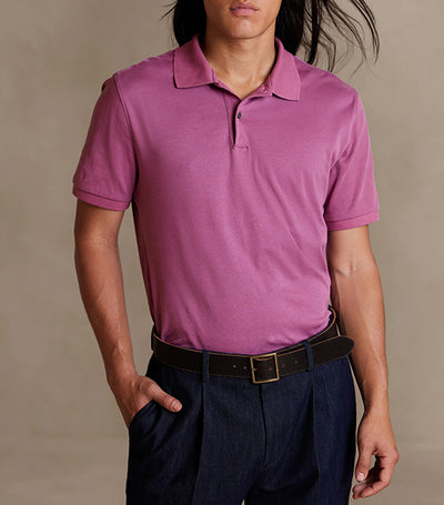 Luxury-Touch Performance Polo Purple