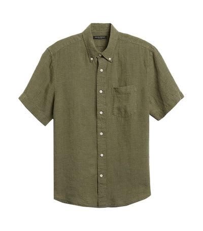 Castelletto Linen Shirt Green