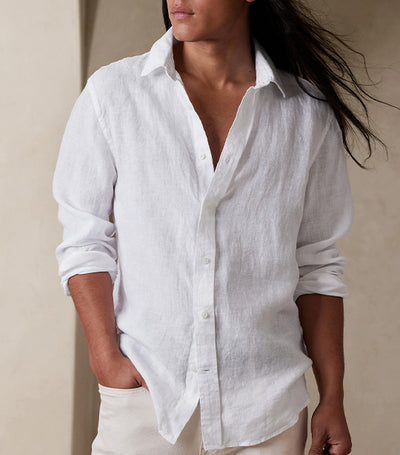 Castello Linen Shirt White
