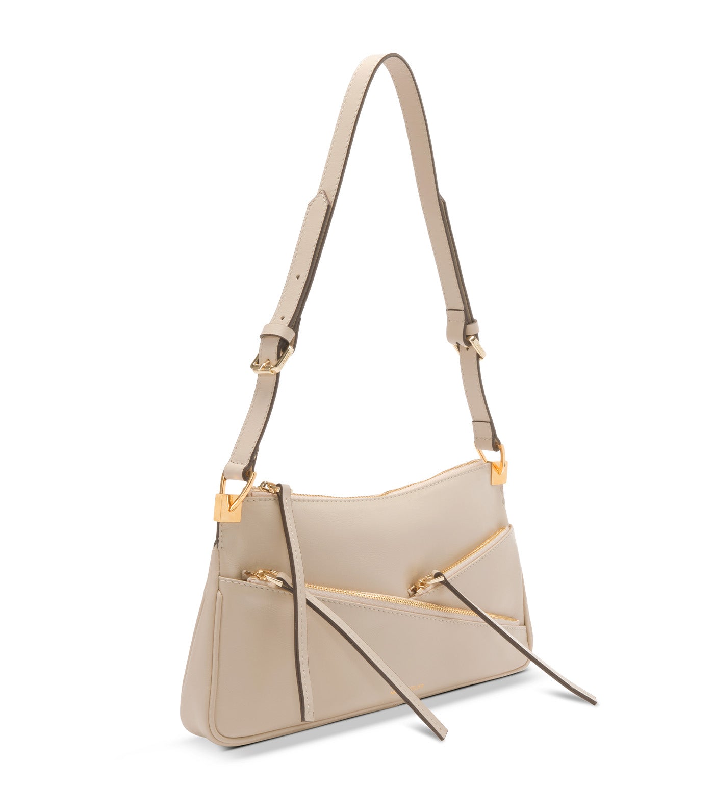 Three Zipped Baguette Ivory