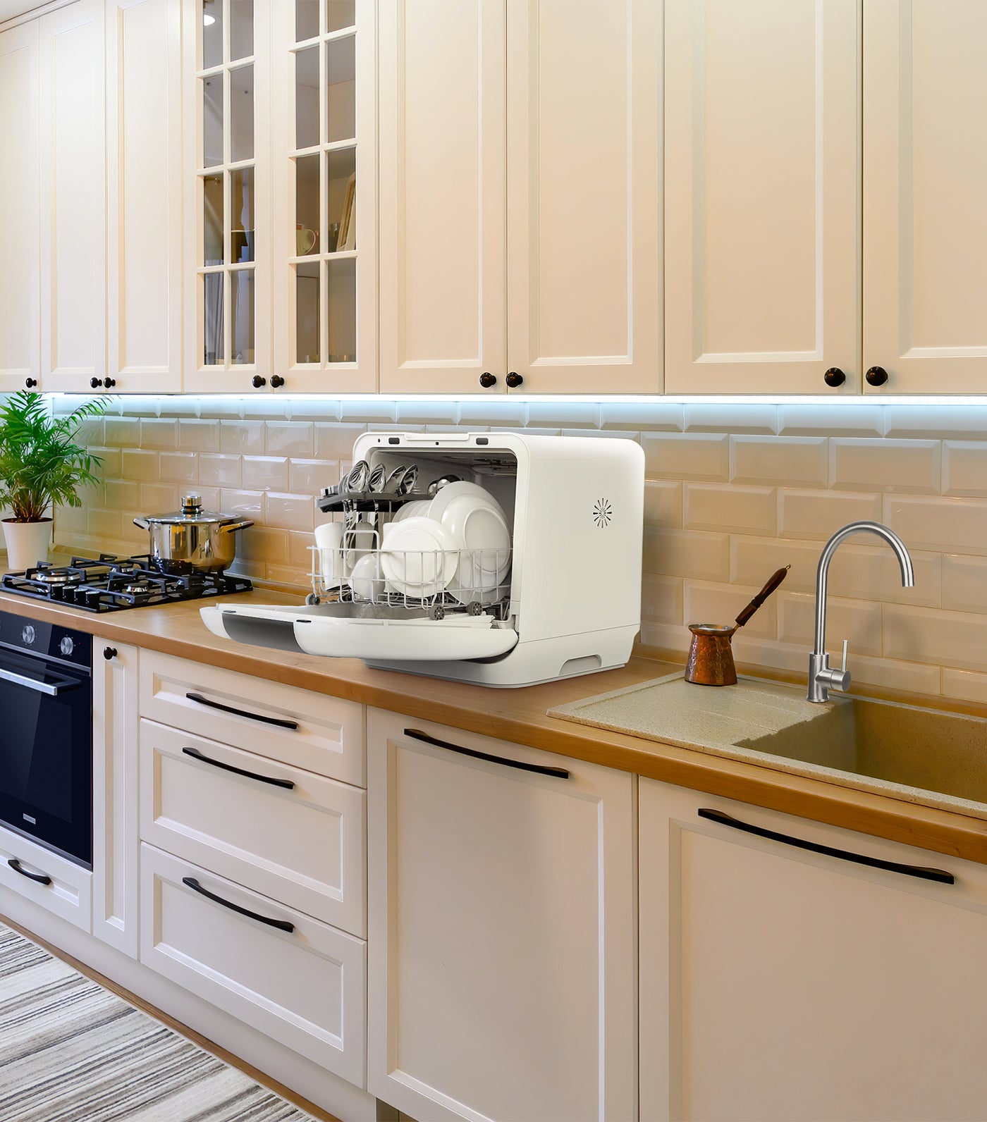 Maximus Mini Plus Tabletop Dishwasher - White