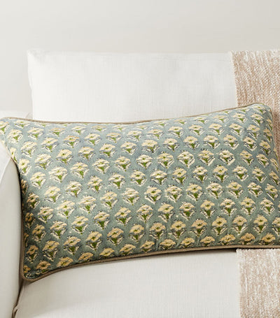 Emery Embroidered Lumbar Pillow Cover