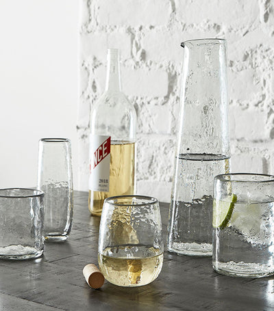 Pottery Barn Hammered Glassware Collection