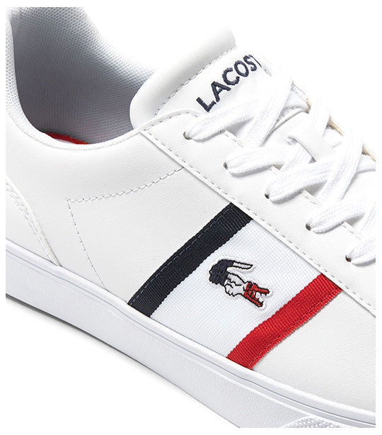 Våd Fugtig forstørrelse Lacoste Men's Lerond Pro Leather Tricolor Sneakers White/Navy/Red