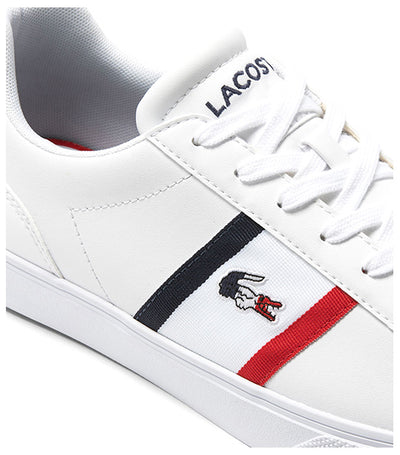 Men's Lerond Pro Leather Tricolor Sneakers White/Navy/Red