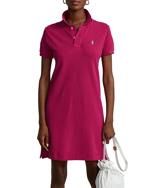 Women’s Cotton Mesh Polo Dress Aruba Pink