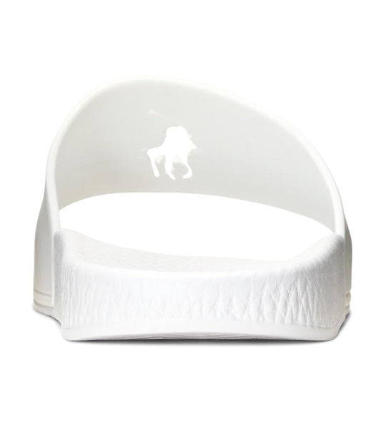 Women’s Big Pony Slide Sandals White