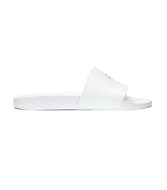 Women’s Big Pony Slide Sandals White