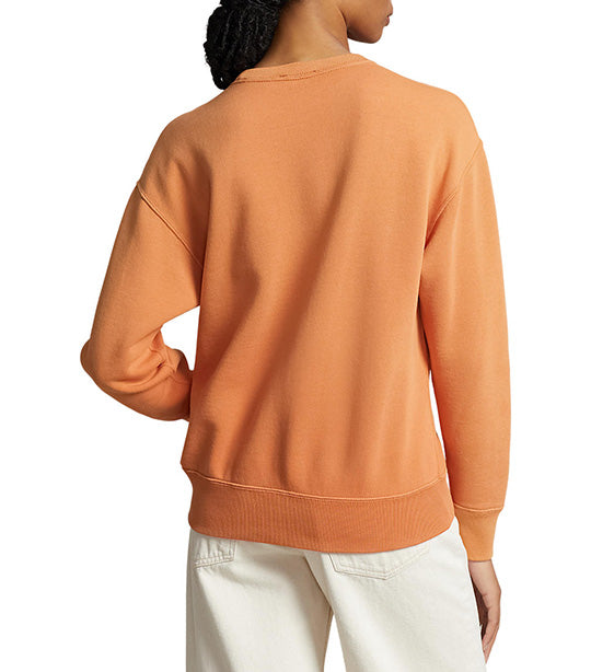 Women’s Logo Graphic Fleece Sweatshirt Orange