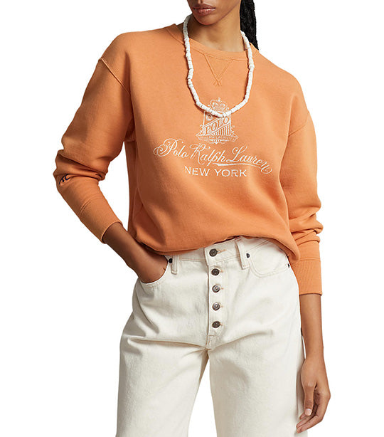 Women’s Logo Graphic Fleece Sweatshirt Orange
