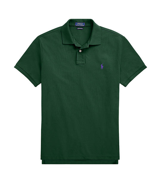 Men’s Custom Slim Fit Mesh Polo Shirt Green