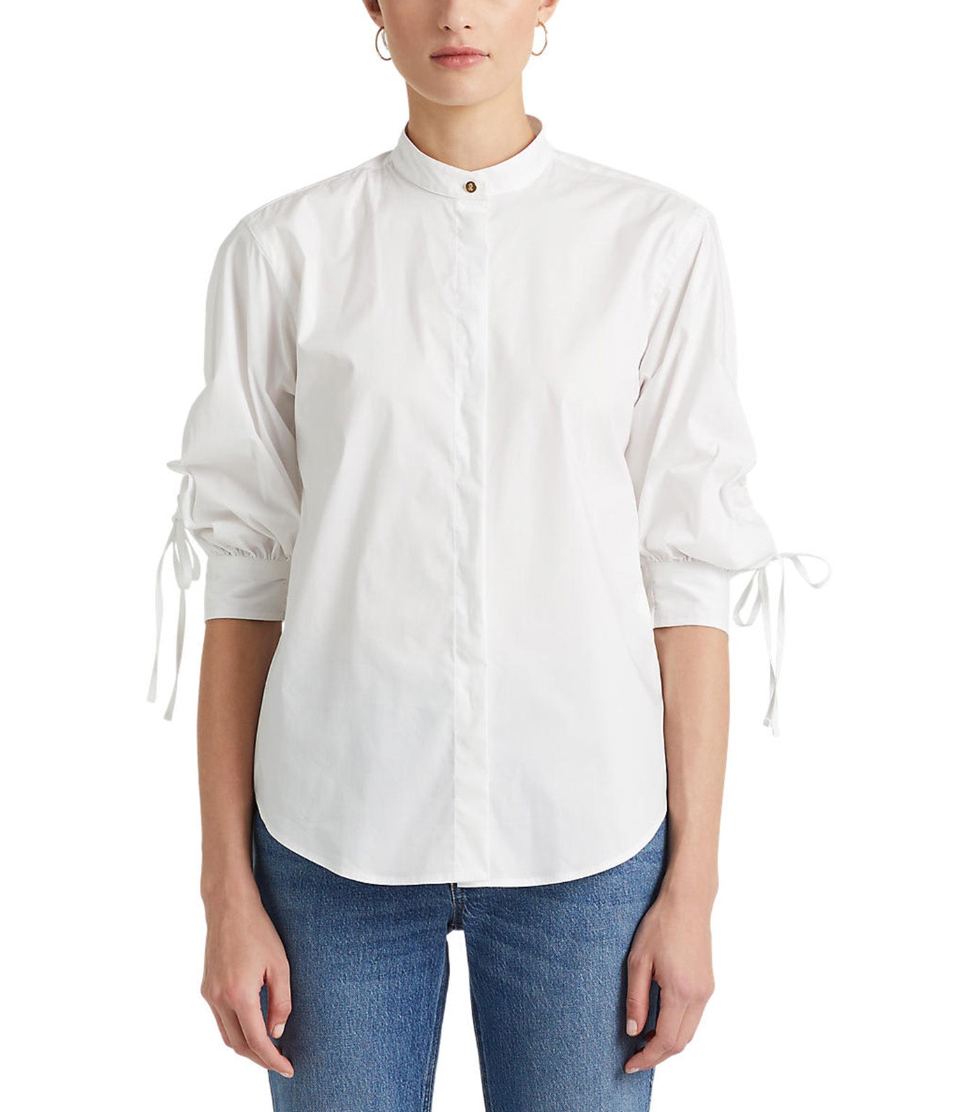 Women's Cotton-Blend Shirt White