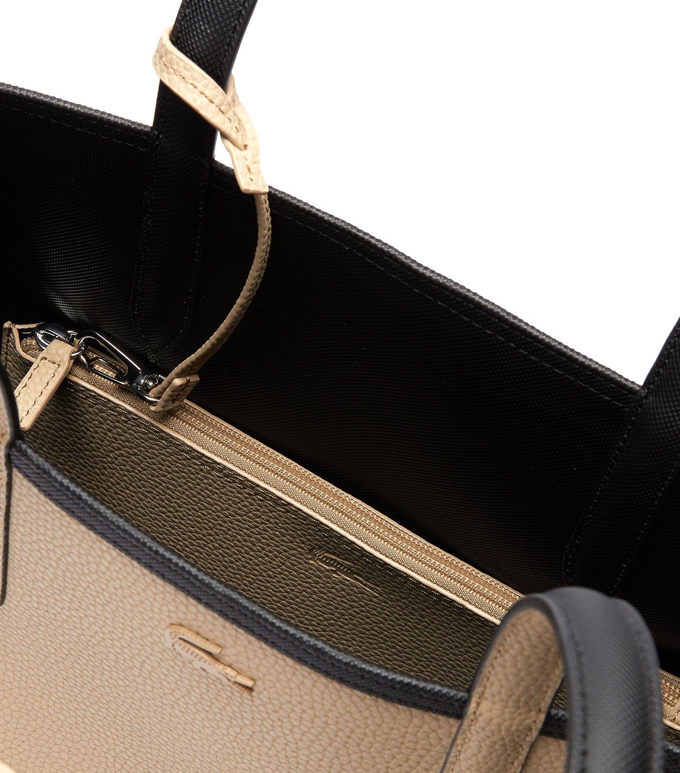 Women's Anna Reversible Bicolor Tote Bag Black Warm Sand