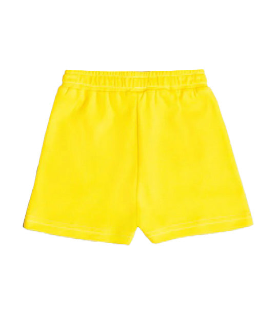 Yawning Yolk Jogger Shorts in Organic Cotton - Empire Yellow