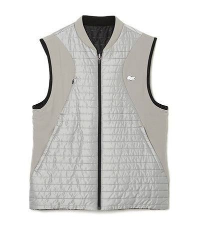 Men's Sport Padded And Reversible Vest Jacket Cement/Black