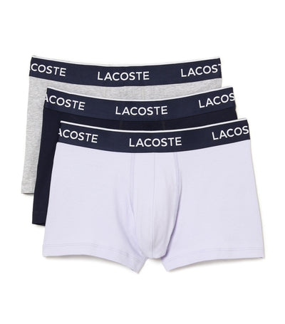 Pack of 3 Casual Boxer Briefs Parma/Navy Blue/Silver Chine