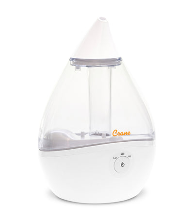 Droplet Filter-Free Cool Mist Humidifier with Vaporizer Function for Inhalation - White