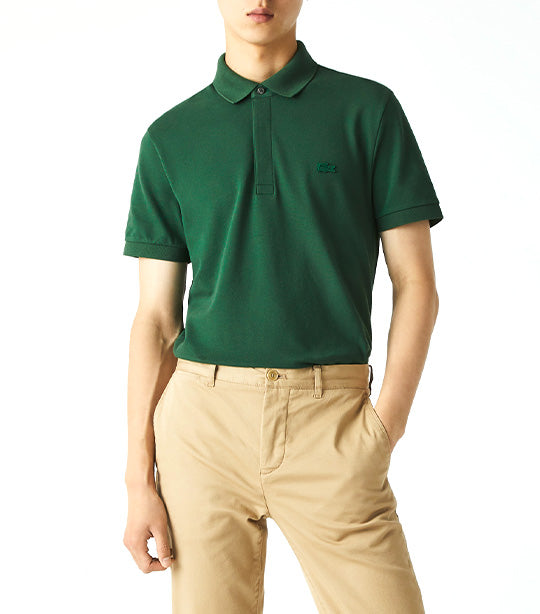 Men's Paris Polo Shirt Regular Fit Stretch Cotton Piqué Green
