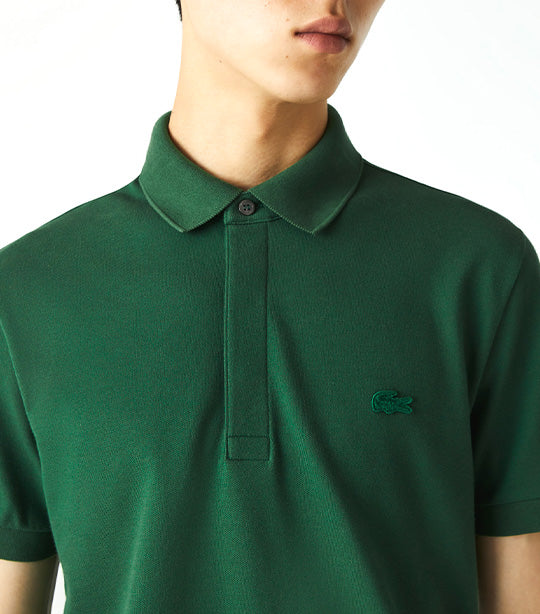 Men's Paris Polo Shirt Regular Fit Stretch Cotton Piqué Green