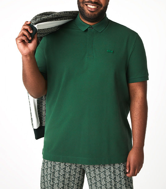 Men's Paris Polo Shirt Regular Fit Stretch Cotton Piqué Green