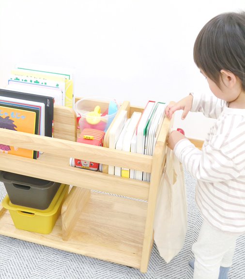 Buono Amice Book Wagon Kids Bookshelf