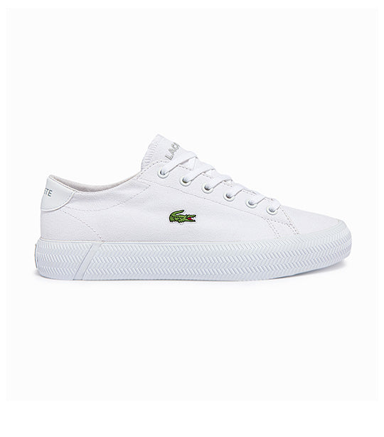 Perle Inficere Farvel Lacoste Women's Gripshot BL Canvas Sneakers White/White