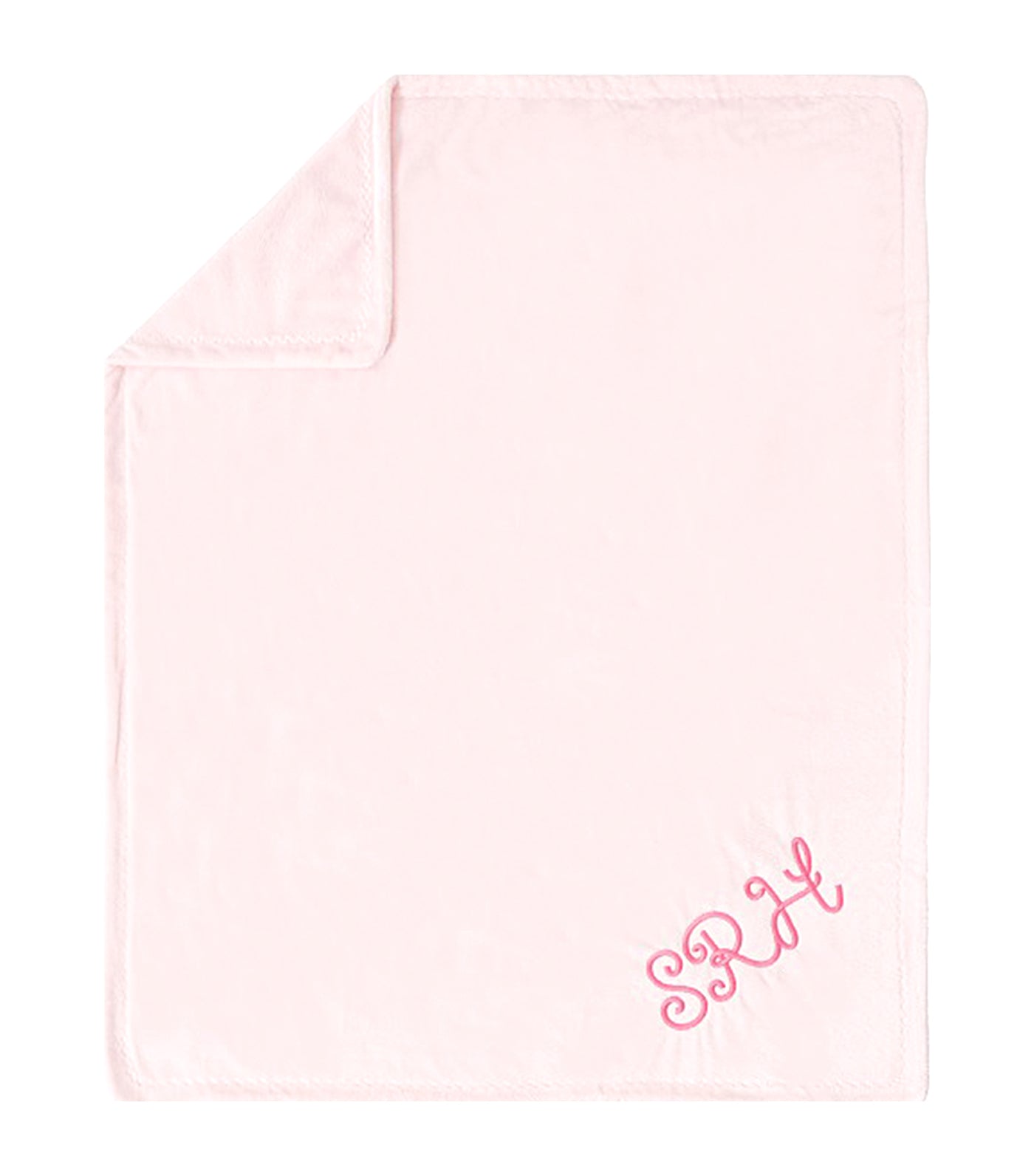 pottery barn kids chamois baby blanket light pink