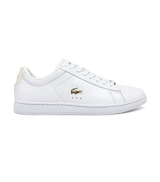 Kritisk låne del Lacoste Women's Carnaby Leather Tonal Sneakers White/Gold