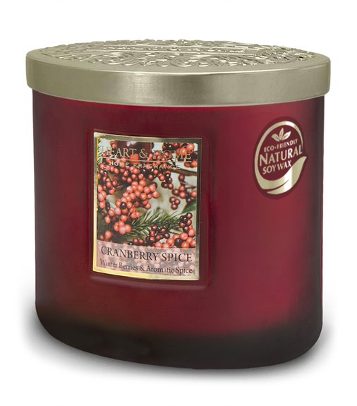 Heart & Home Cranberry Spice Twin Wick Eclipse Candle