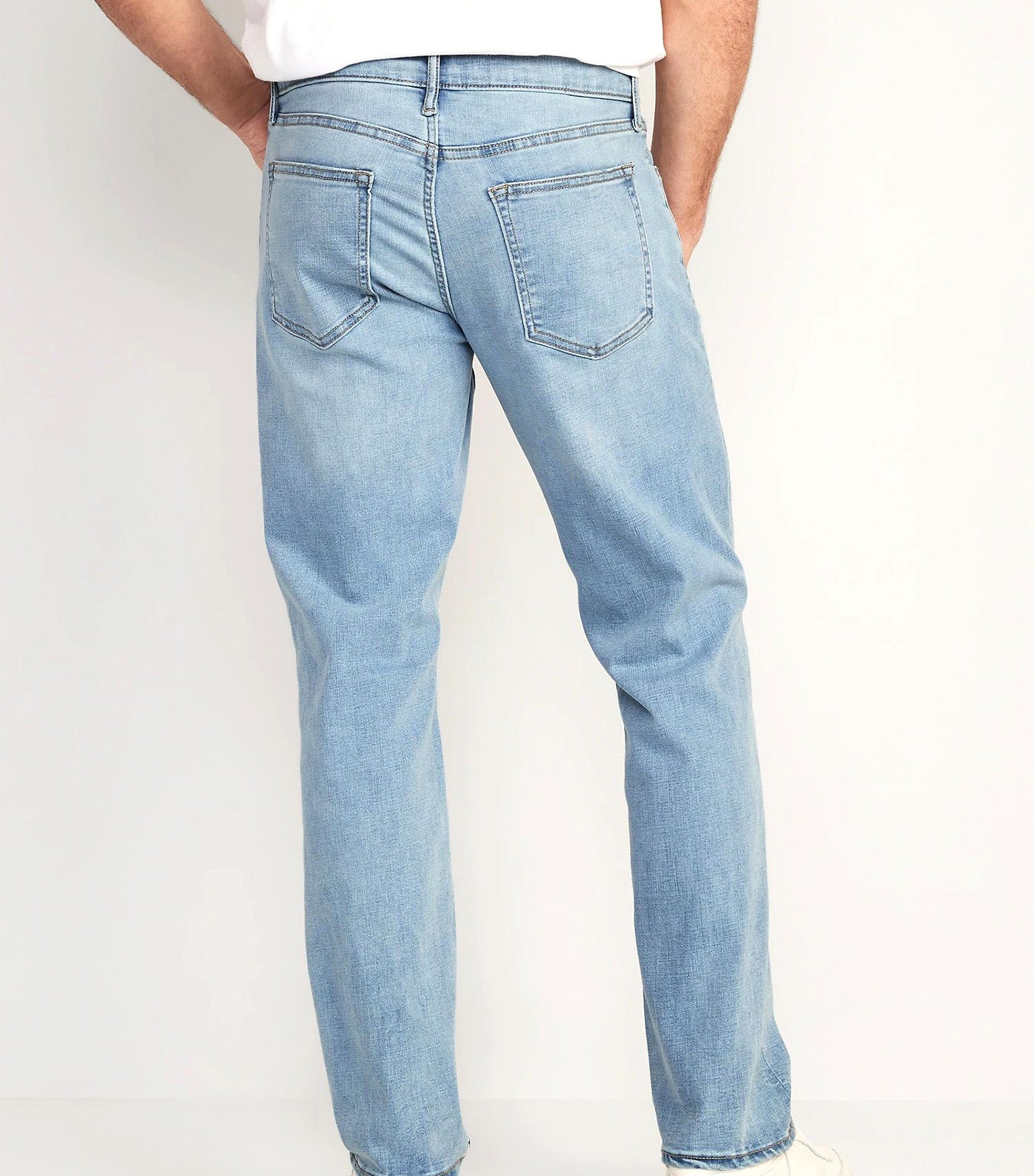 Straight 360° Stretch Performance Jeans for Men Light Wash