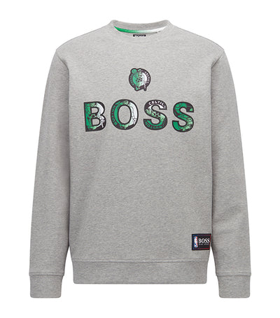 Relaxed-Fit Sweatshirt with Colorful Branding Gray