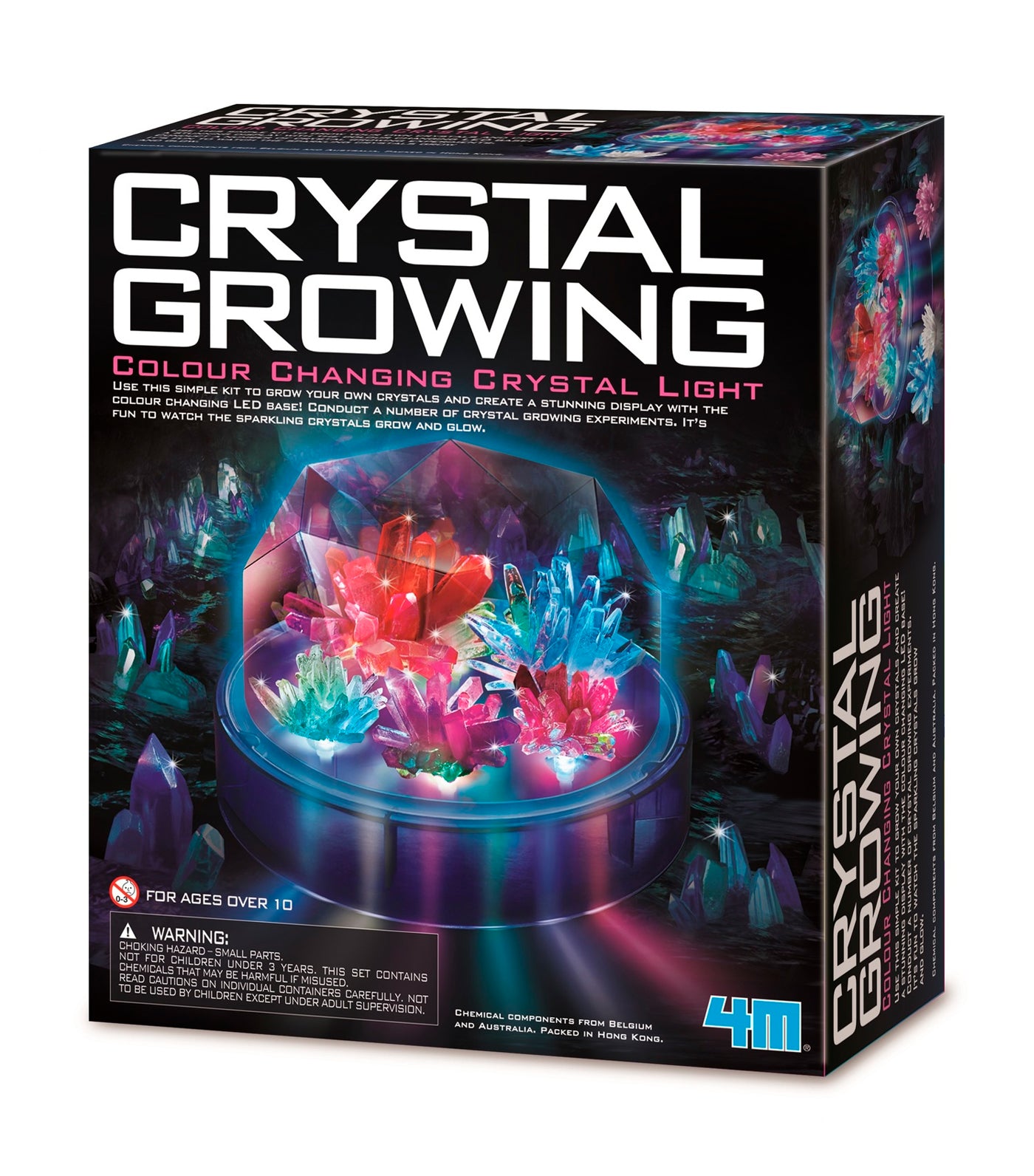 4m crystal growing – colour changing crystal light