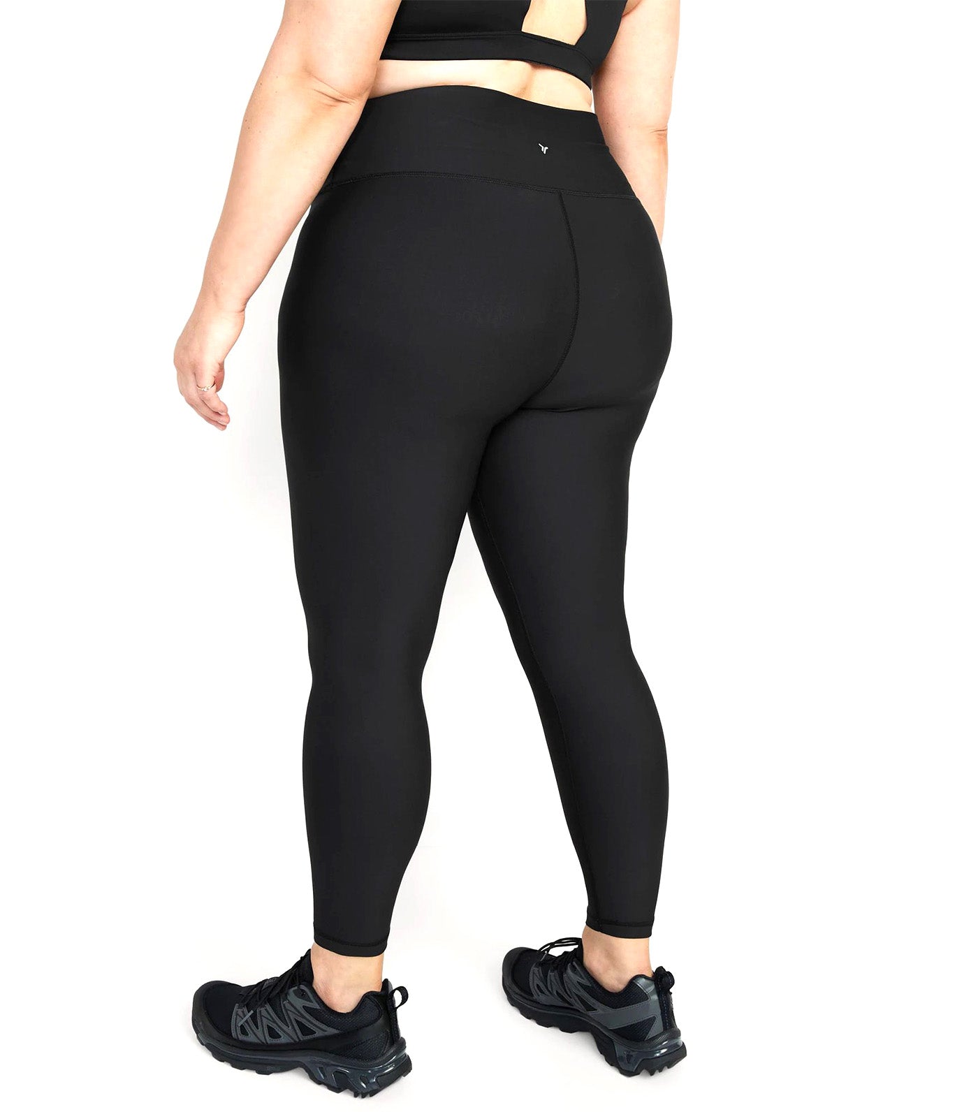 High-Waisted PowerSoft 7/8-Length Leggings for Women Black Jack