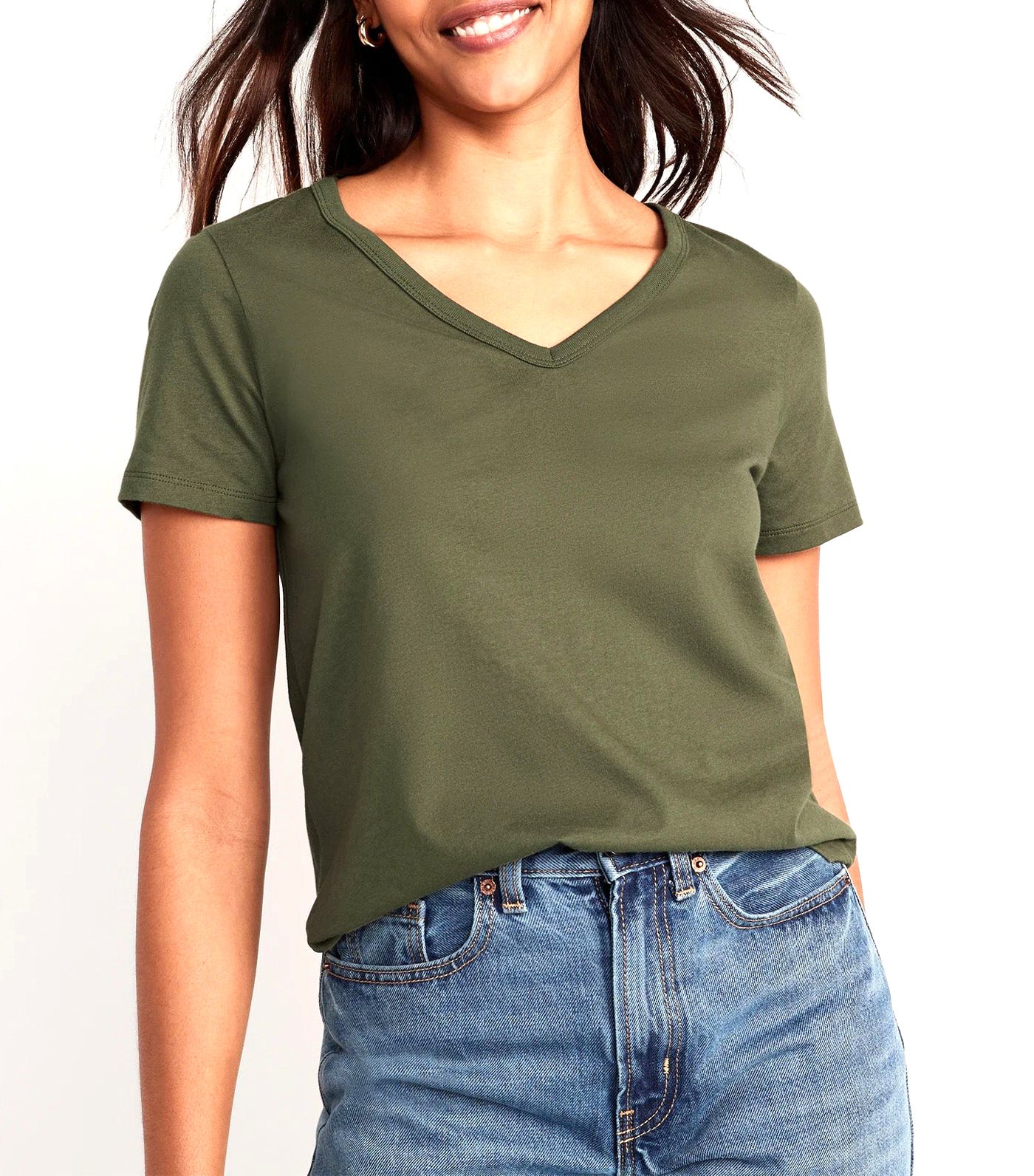 EveryWear V-Neck T-Shirt for Women Alpine Tundra