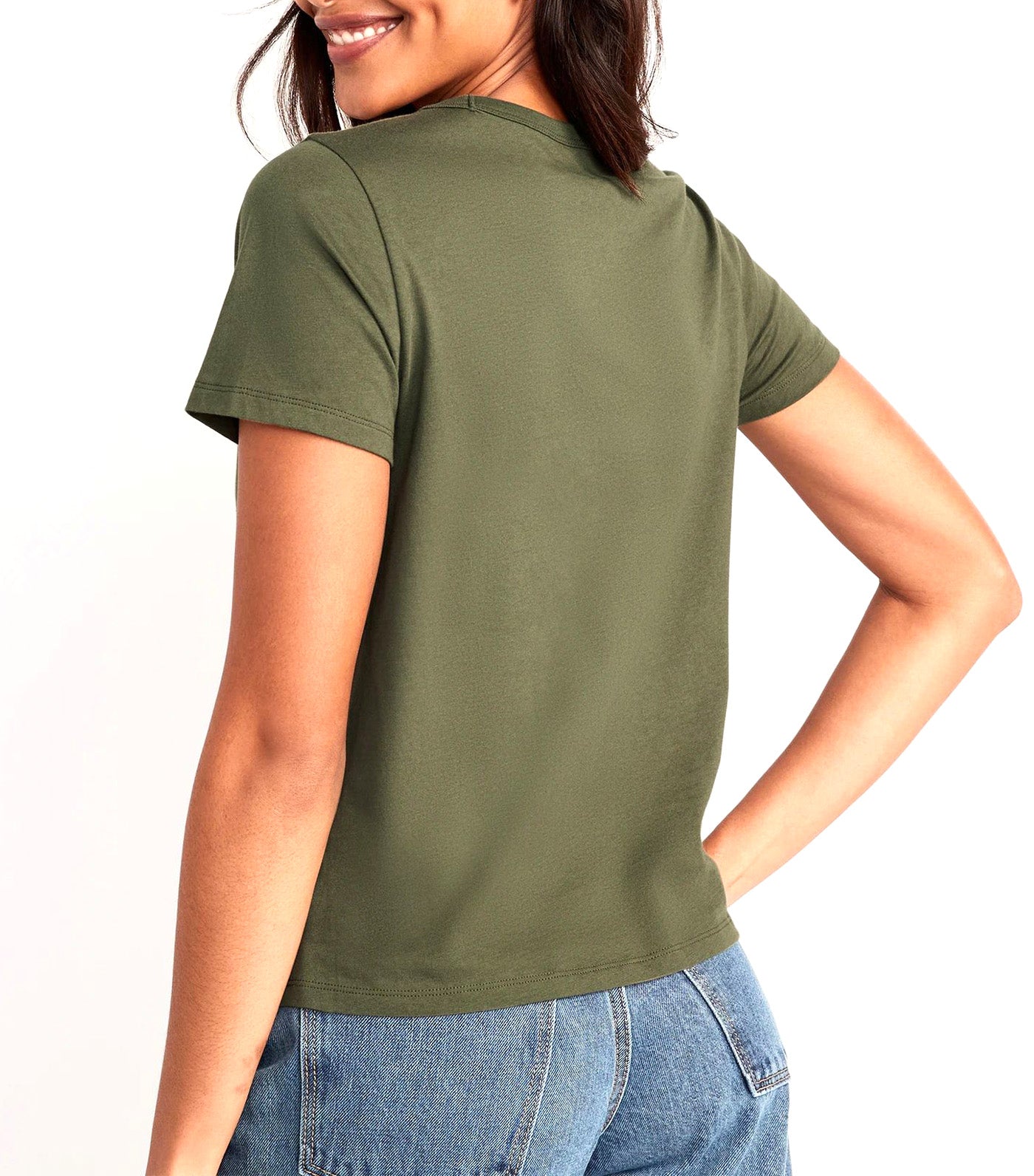 EveryWear V-Neck T-Shirt for Women Alpine Tundra