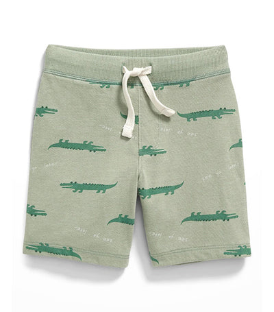 Unisex Jersey-Knit Jogger Shorts for Toddler - Alligator