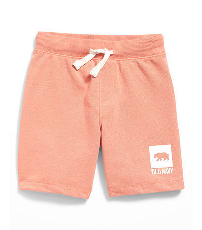 Old Navy Kids Functional-Drawstring Logo-Graphic Shorts for Toddler Boys - Apricot